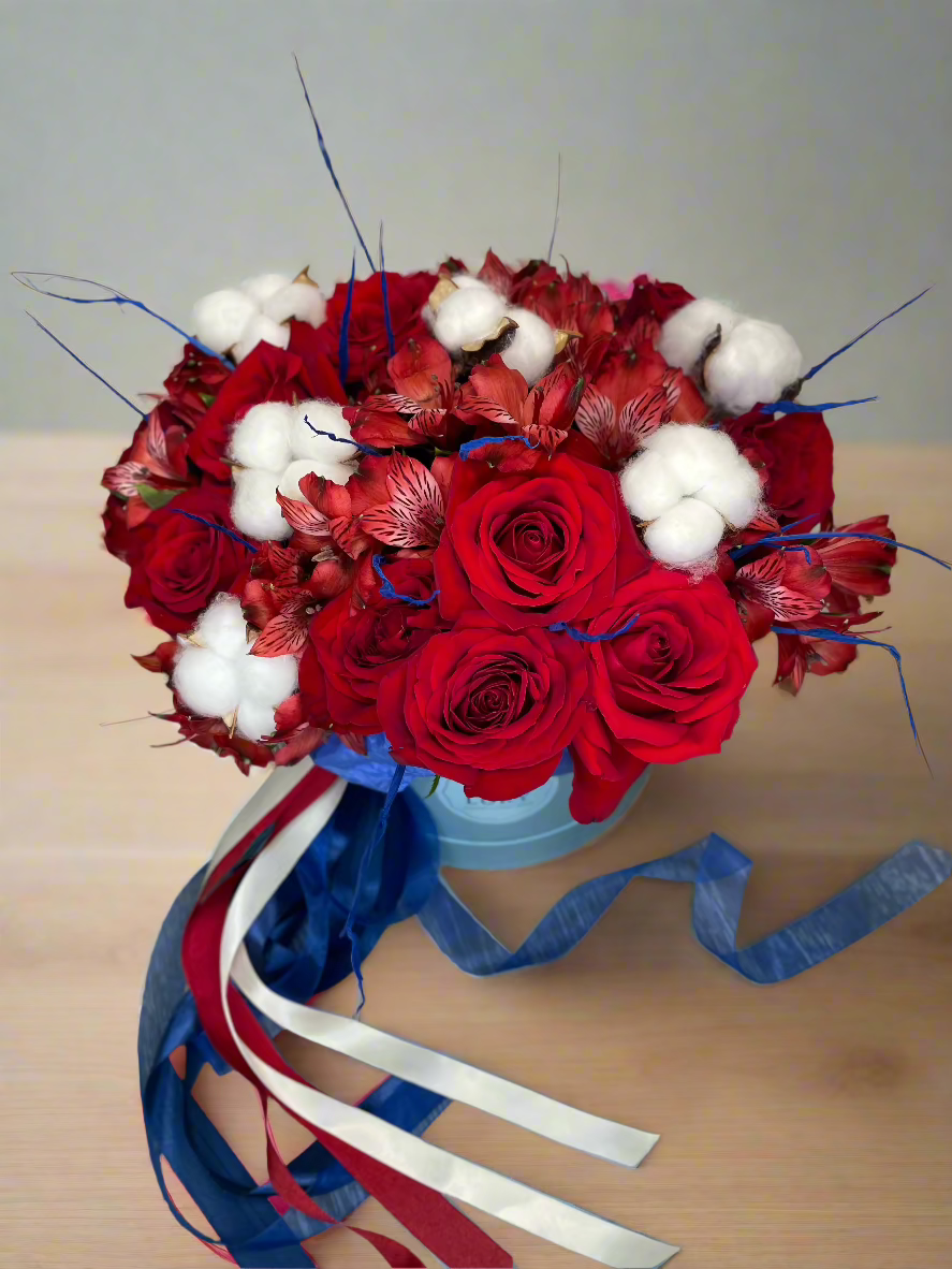 Flower Box "Cotton & Roses"