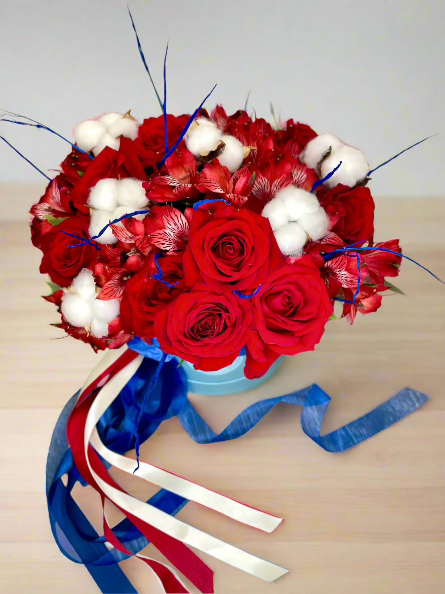Flower Box "Cotton & Roses"