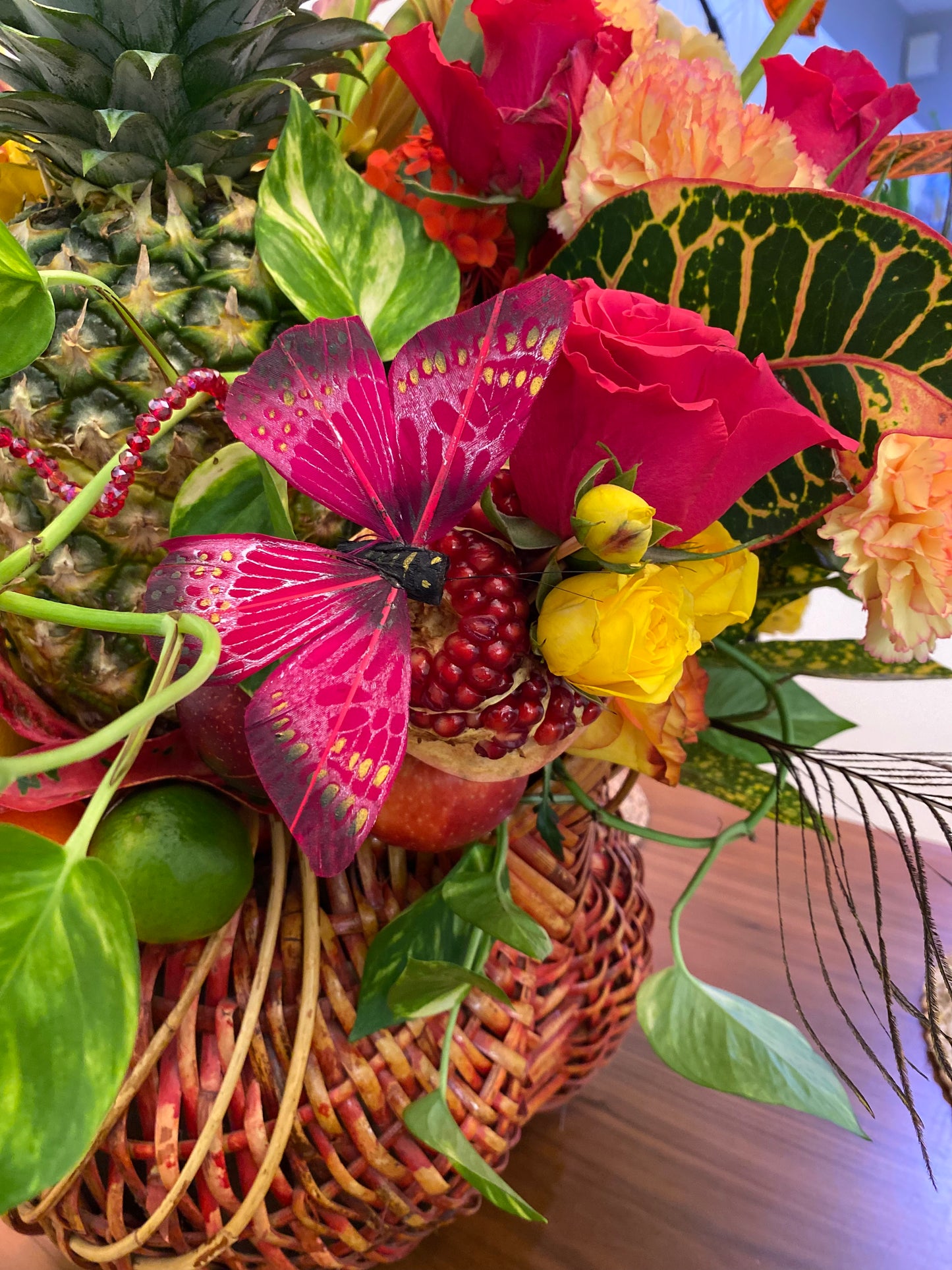 Flowers Basket "Tropical delight"