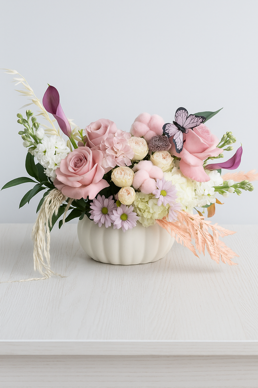 Pink Pumpkin Elegance