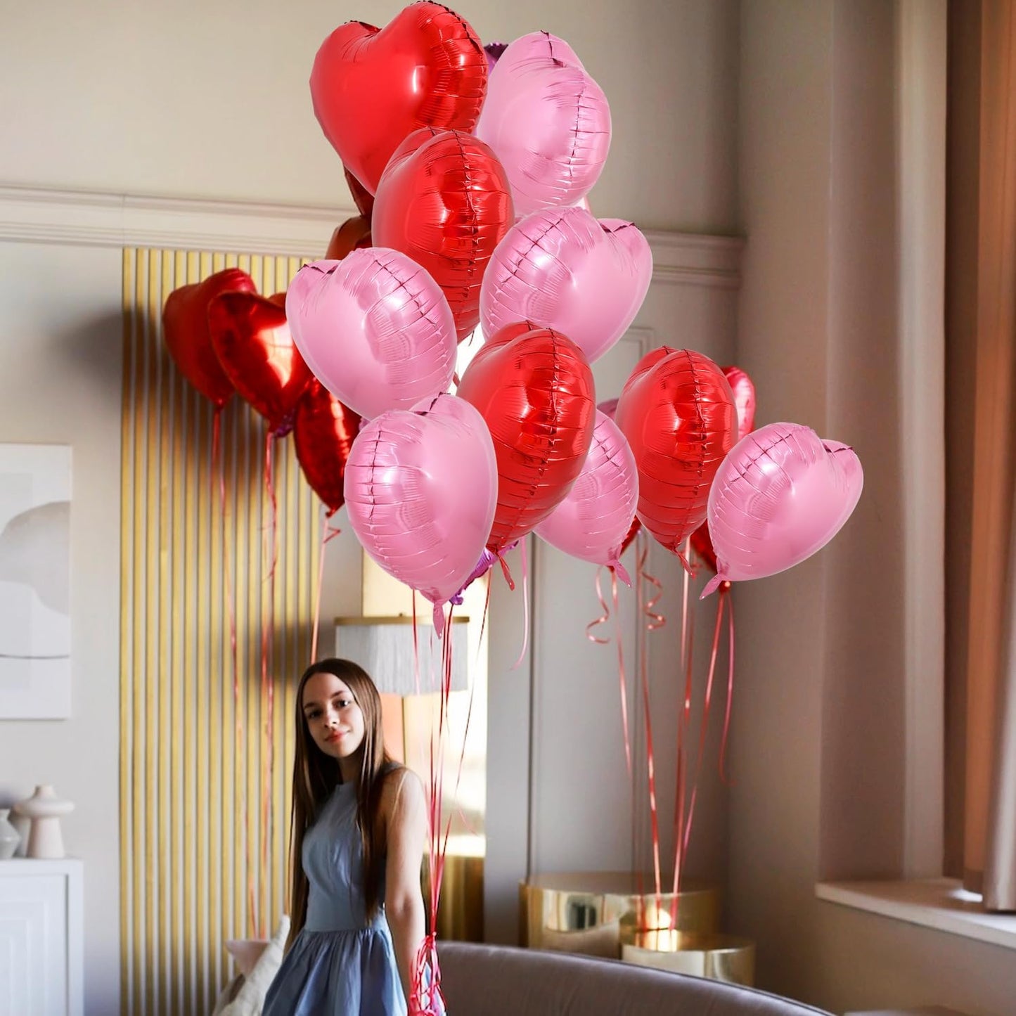 Balloon set "Red & Pink Hearts"