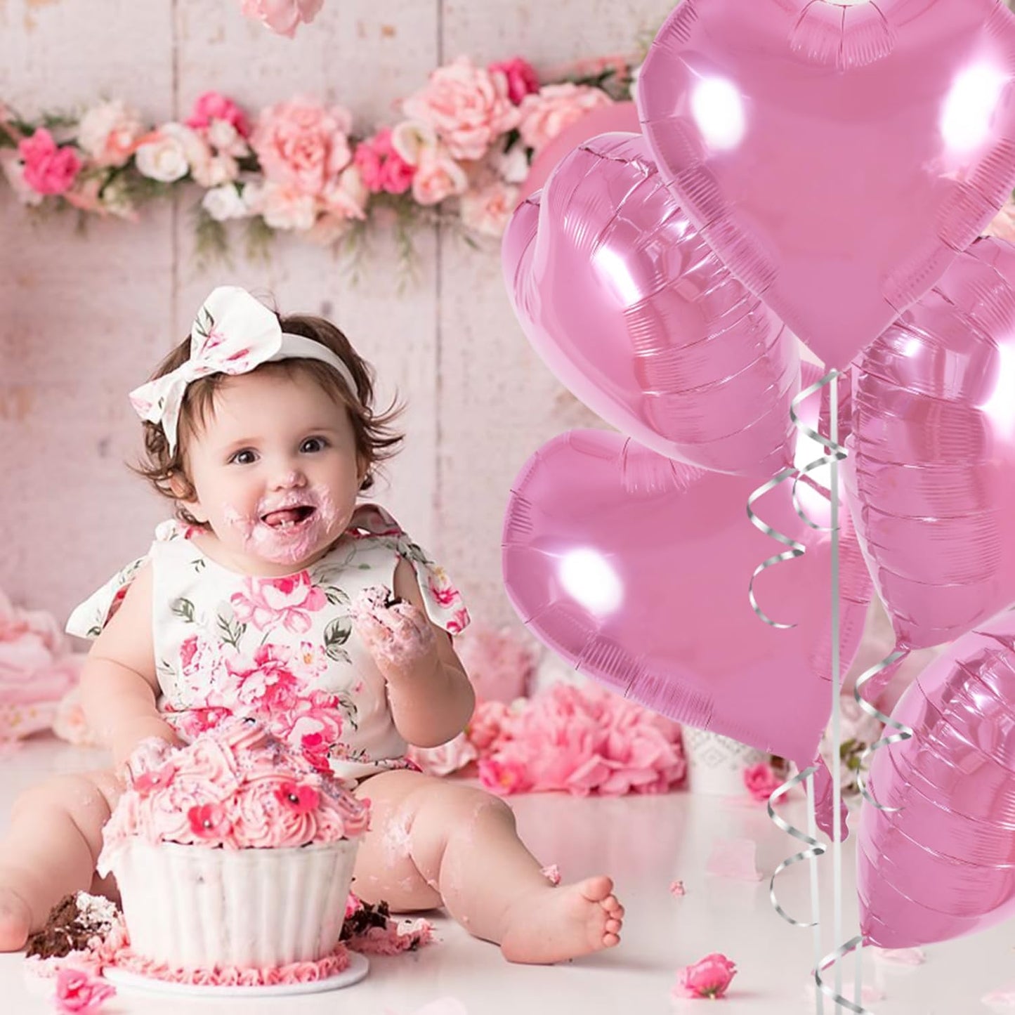 Balloon set "Pink Hearts"