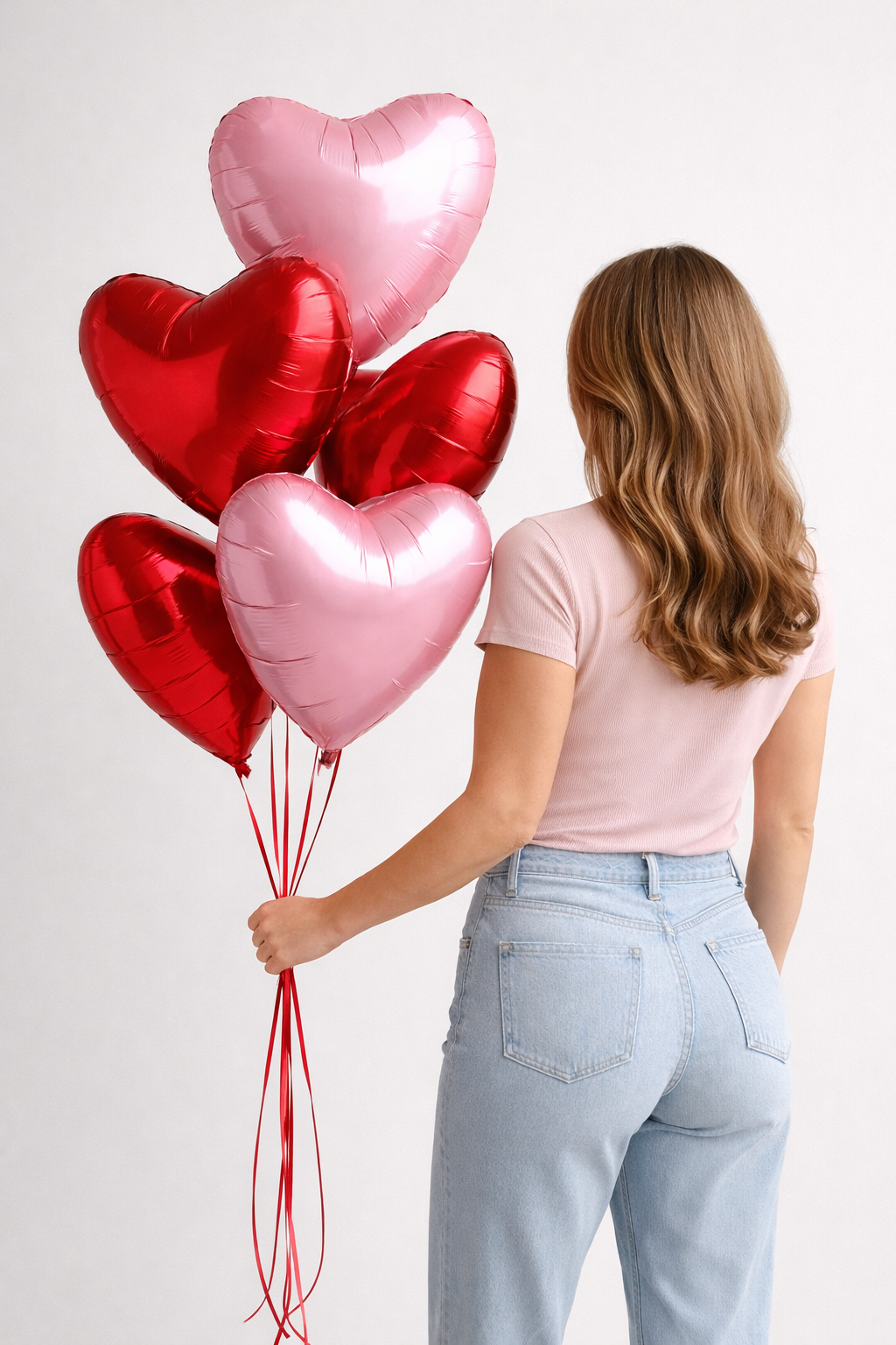 Balloon set "Red & Pink Hearts"
