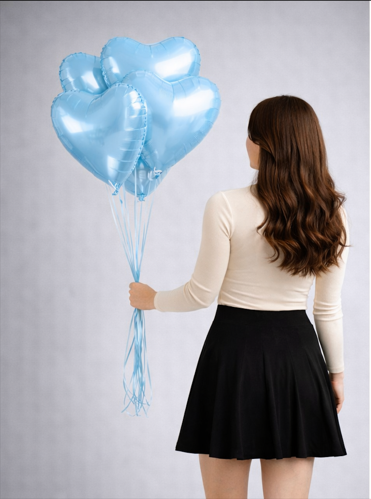 Balloon set "Blue Hearts"