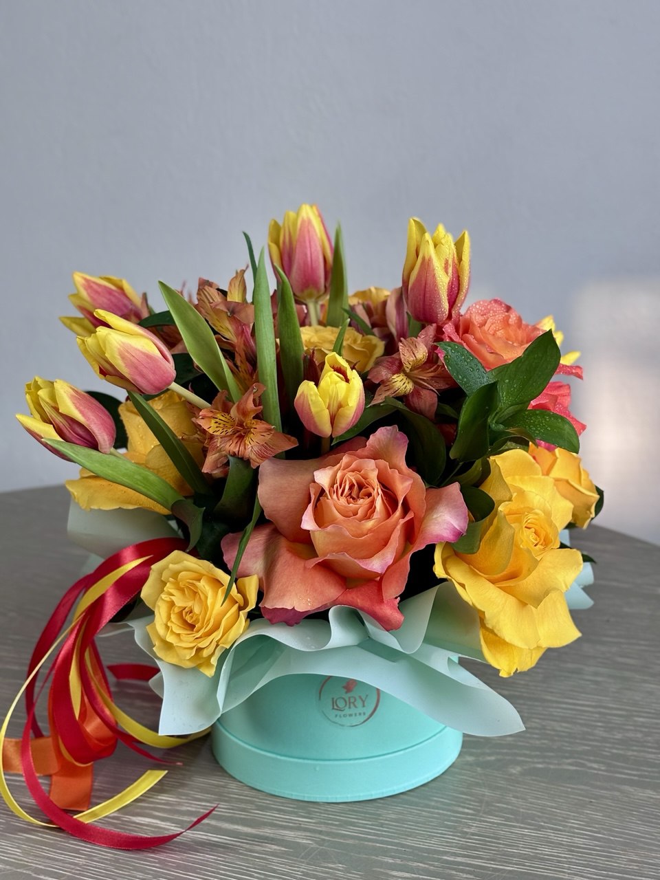Caja de flores “Amy love”