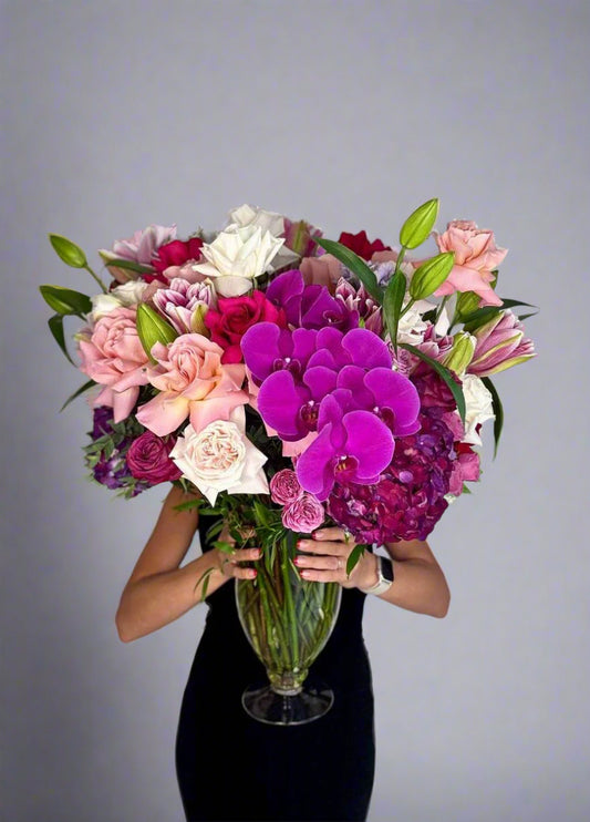 Bouquet in vase "Grand Amour"