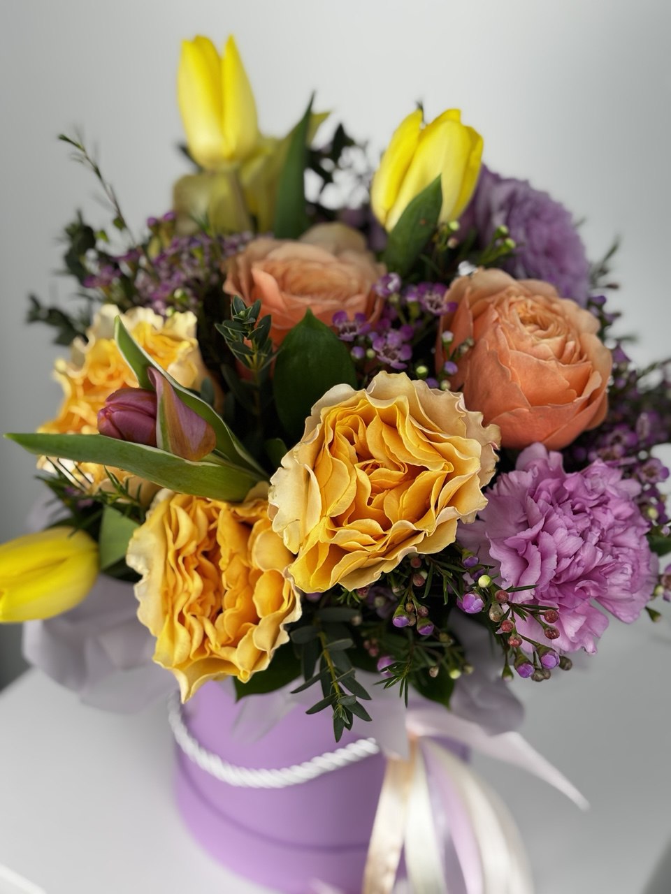 Flower Box Rosa Flower Box Only Love | Luxury Rose Flower Box in Velvet – Naples FL ...