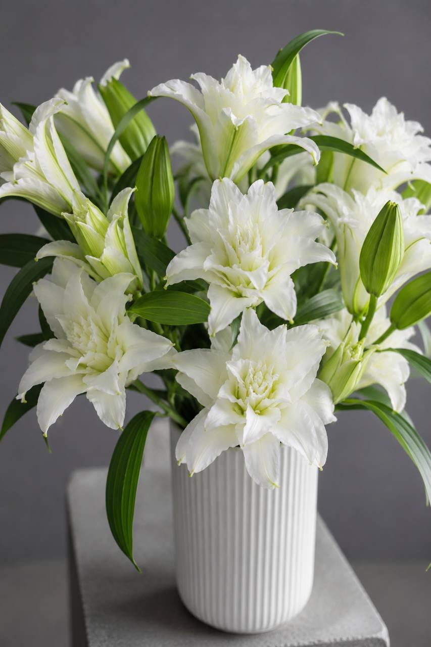 Roselily White Bouquet